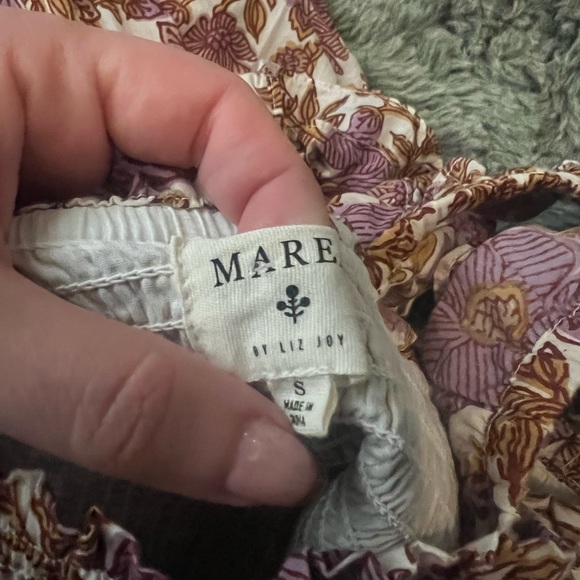 Floral Smocked Maxi Dress in Mauve Pink - Picture 5 of 7